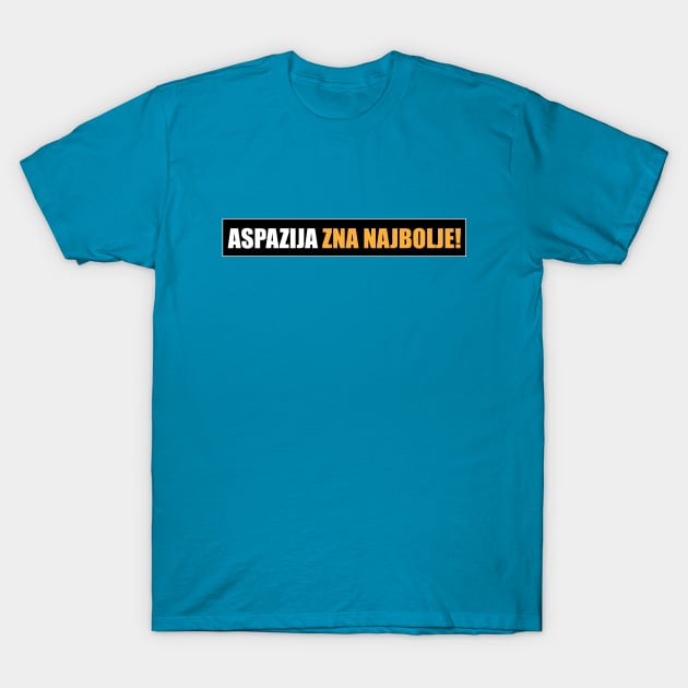 Aspazija zna najbolje! T-Shirt by Marina Curic